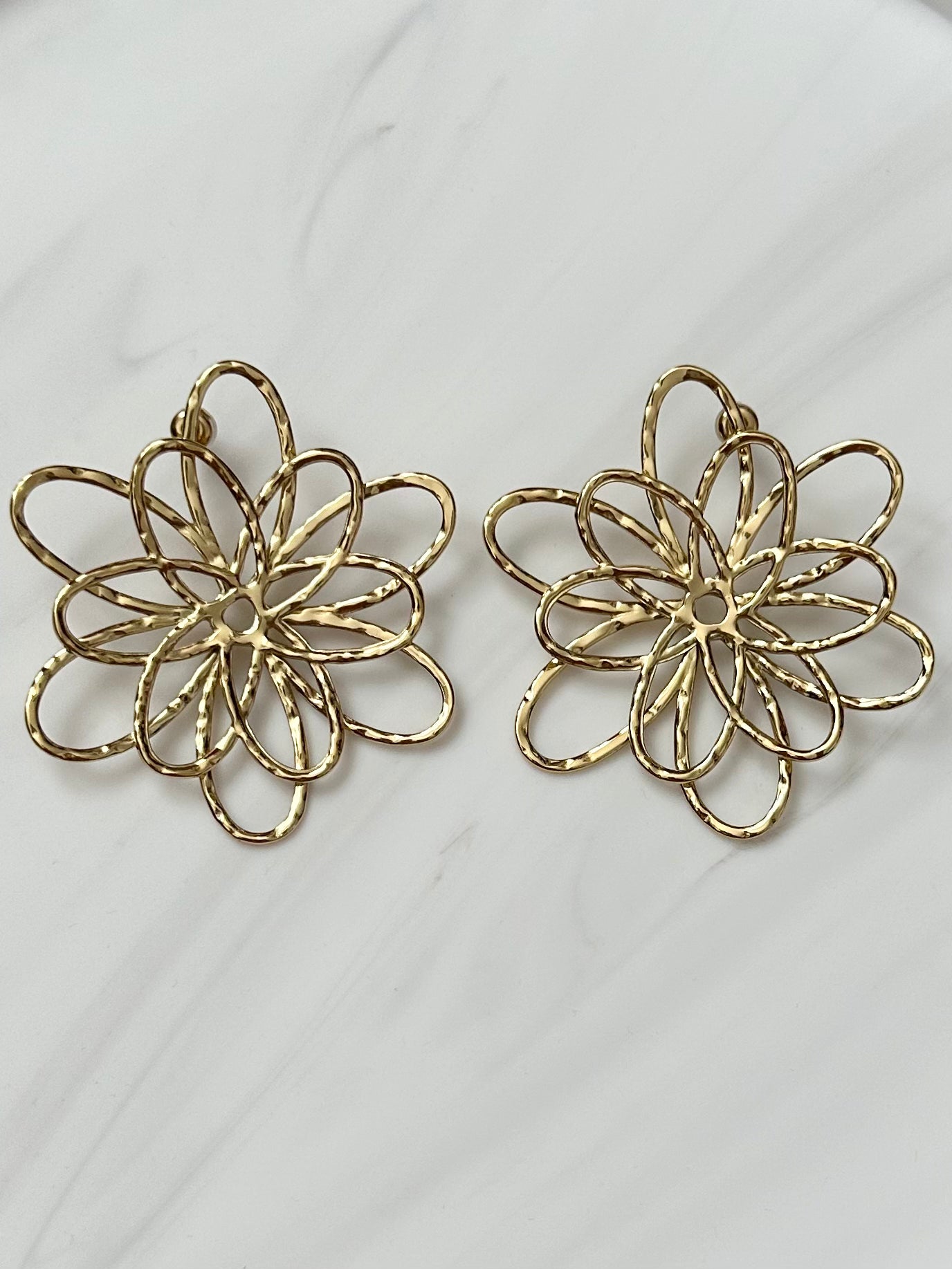 Boucles d'oreilles Fleur xl