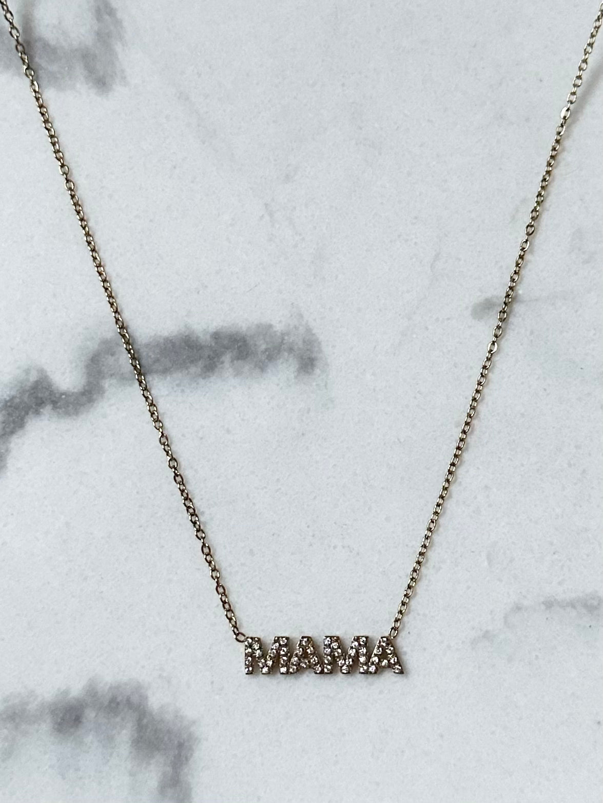 Collier Mama doré