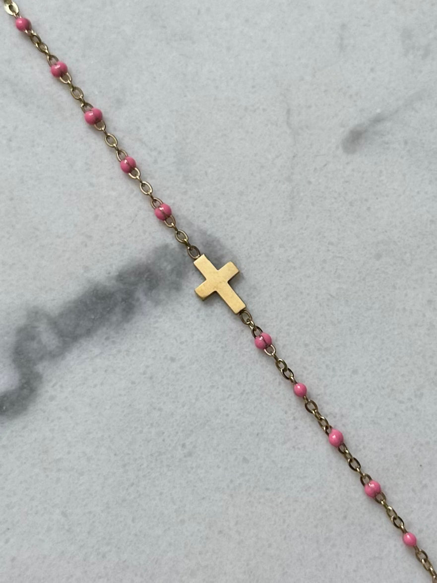 Bracelet Lowënna doré/rose