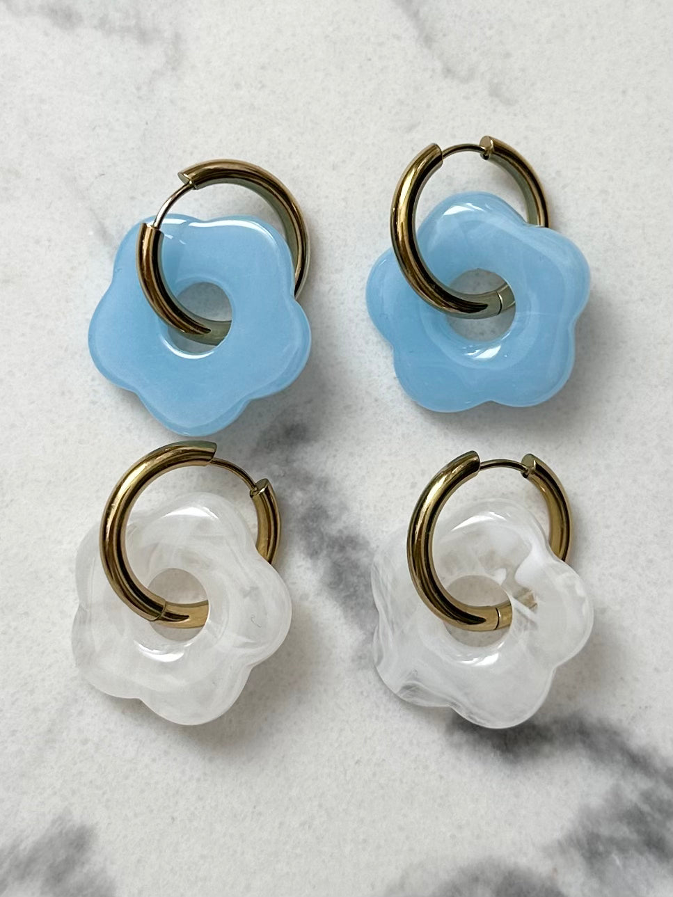 Boucles d'oreilles Fleur