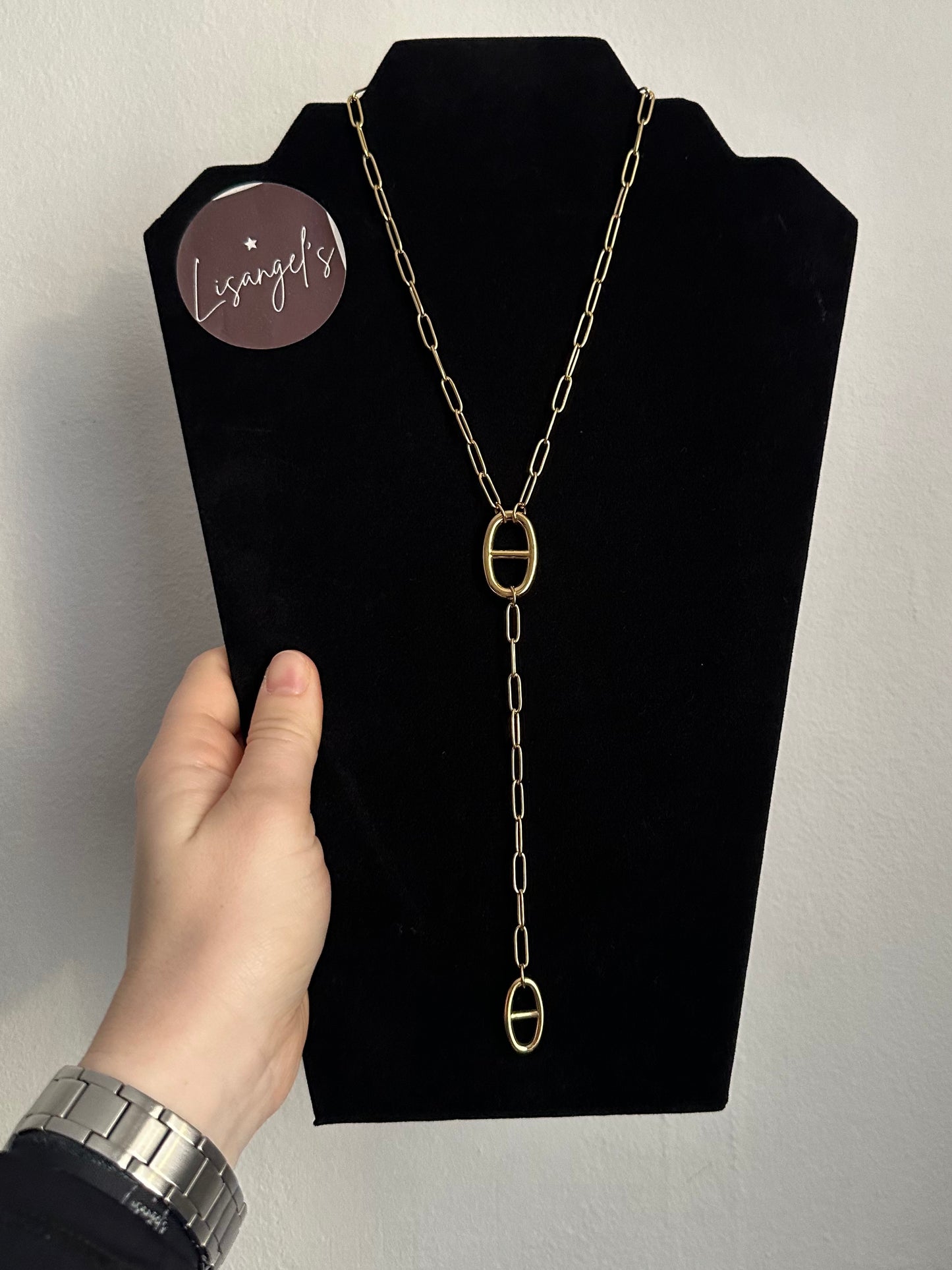 Collier long doré