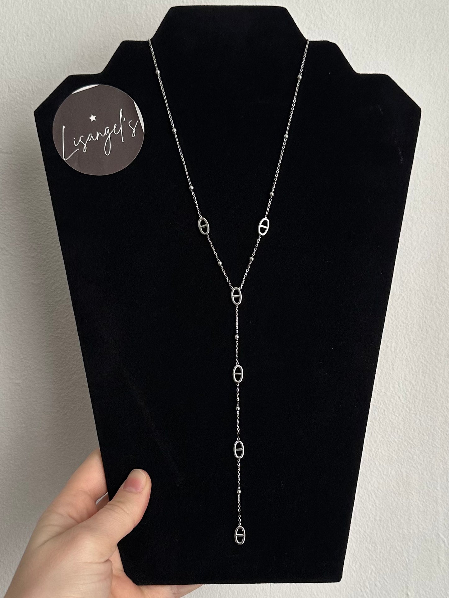 Collier Thalya argenté