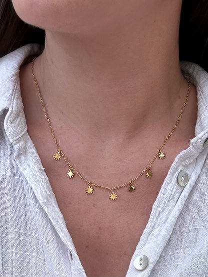 Collier Soleil Infini Doré