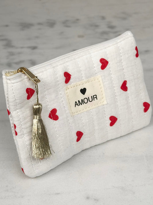Pochette « Amour » Rouge