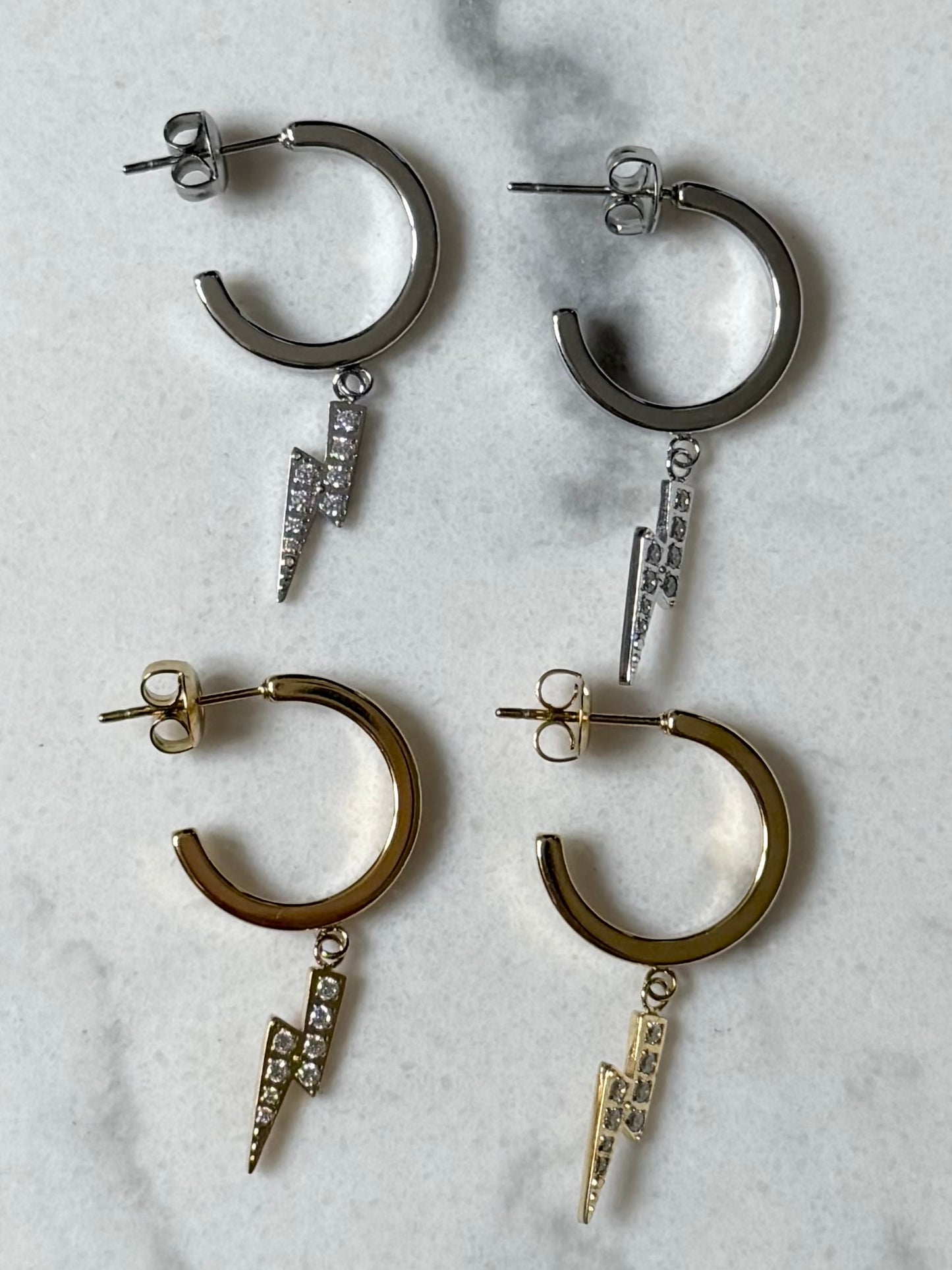Boucles d'oreilles Éclair brillant