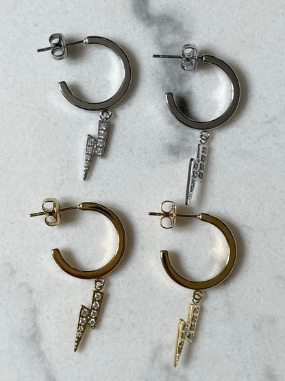 Boucles d'oreilles Éclair brillant