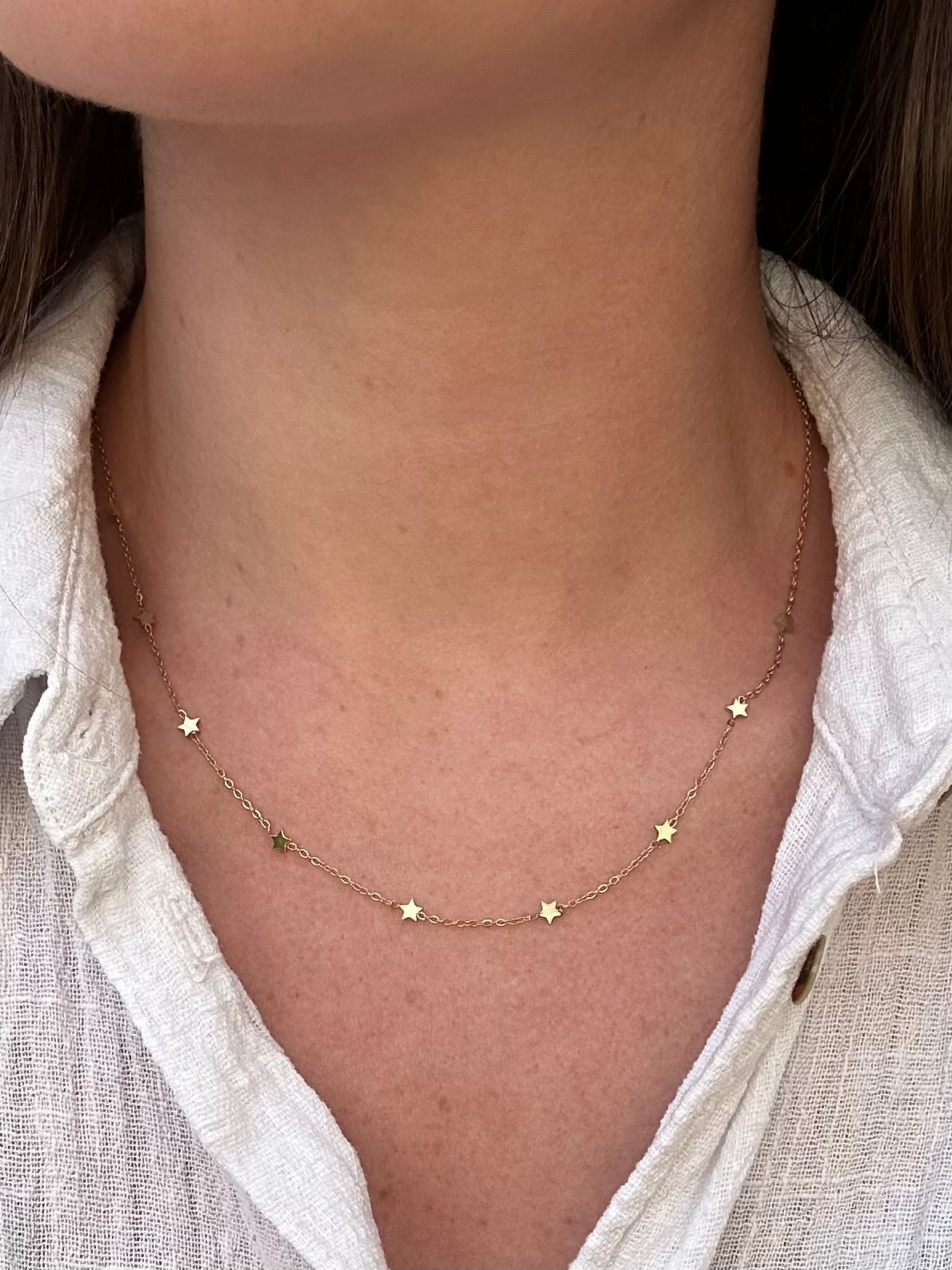 Collier Étoile Doré