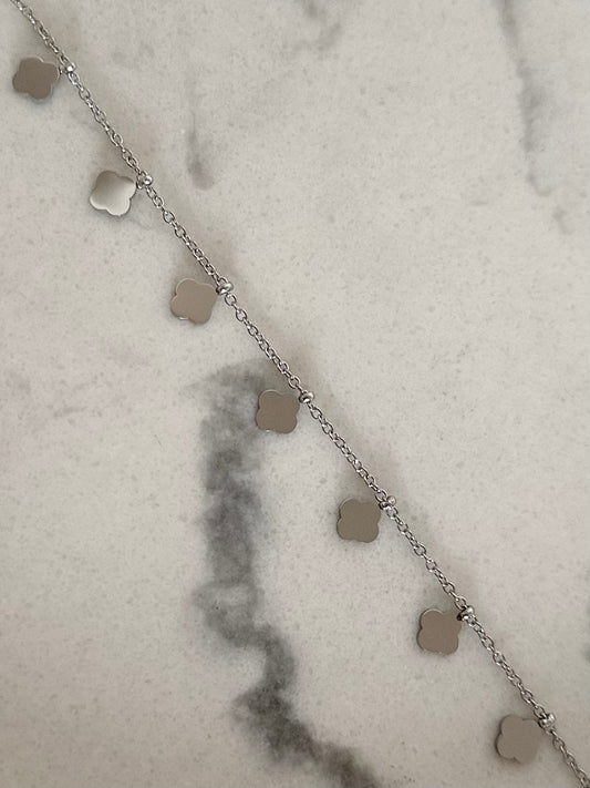 Bracelet Trèfle Infini Argenté