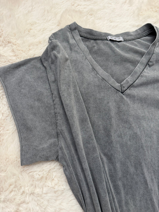 Robe tee shirt Grise claire