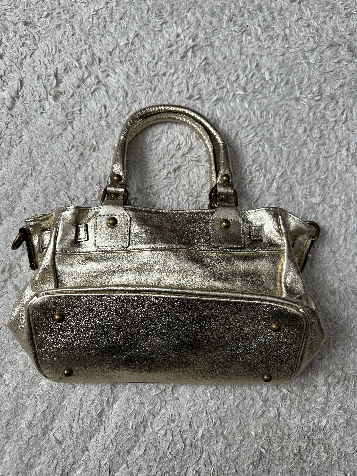Sac Cuir Or brillant