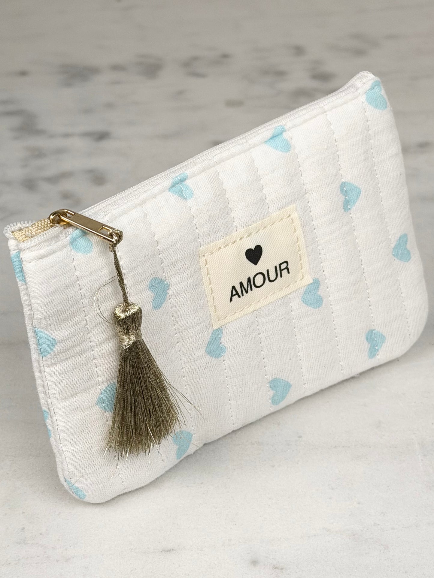 Pochette « Amour » Bleue