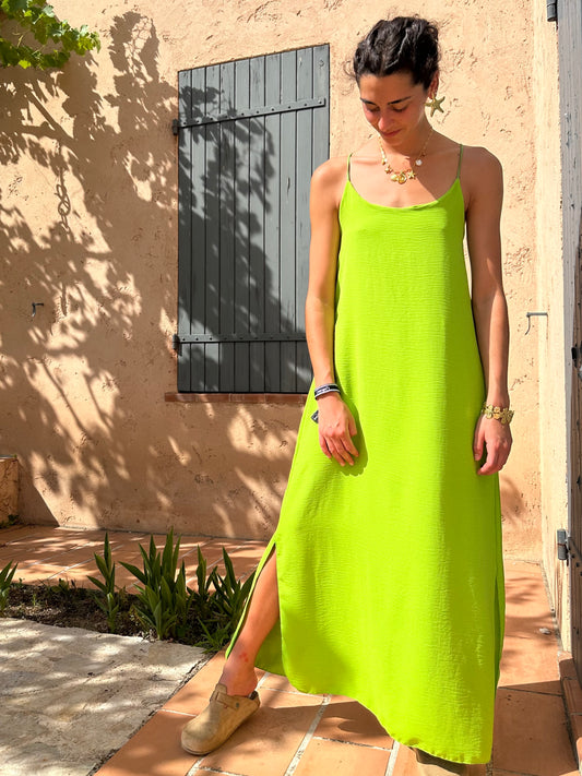 Robe Verte clair fluide