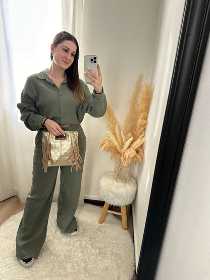 Sac Cuir Or Brillant