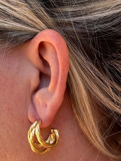 Boucles d'oreilles Marika doré