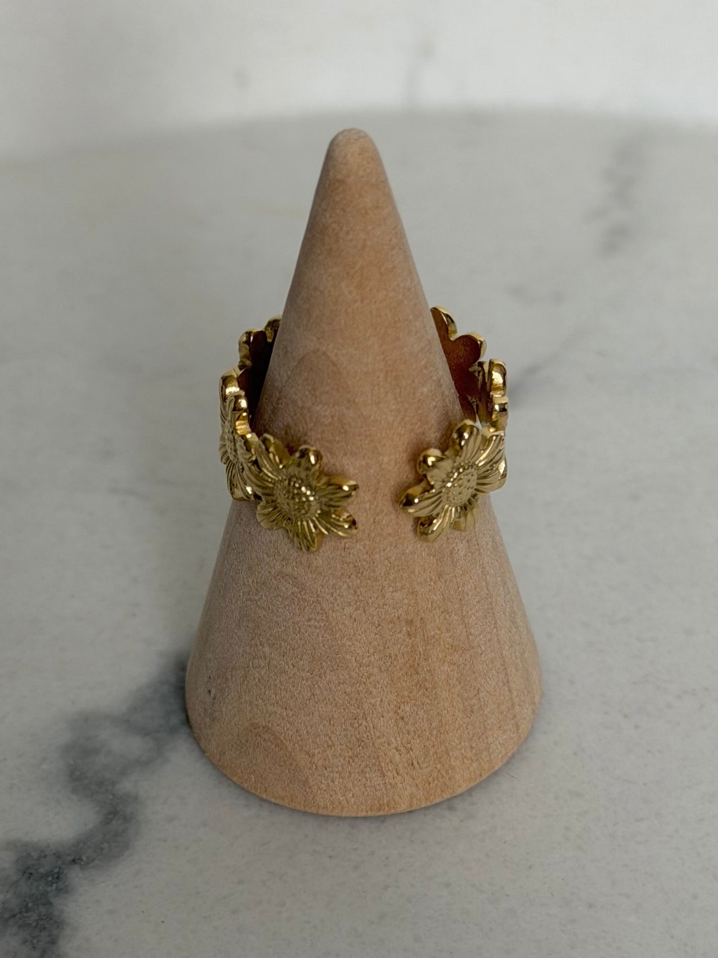 Bague Fleur doré