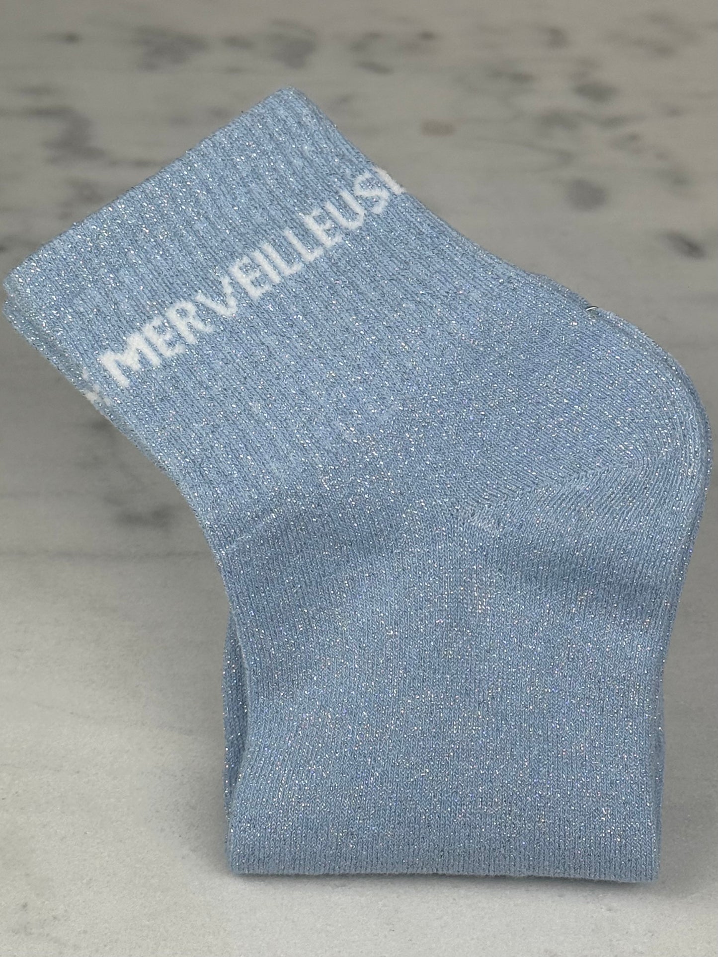 Chaussette « Merveilleuse » bleue