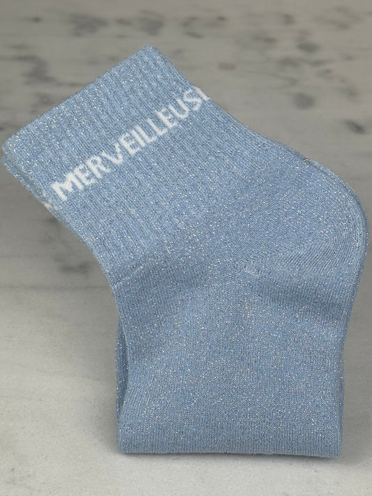Chaussette « Merveilleuse » bleue