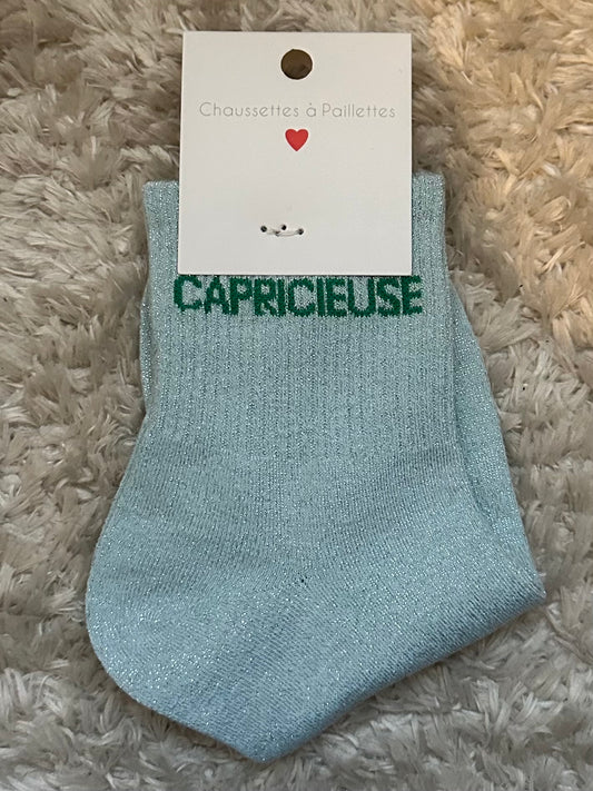 Chaussette « Capricieuse » brillante