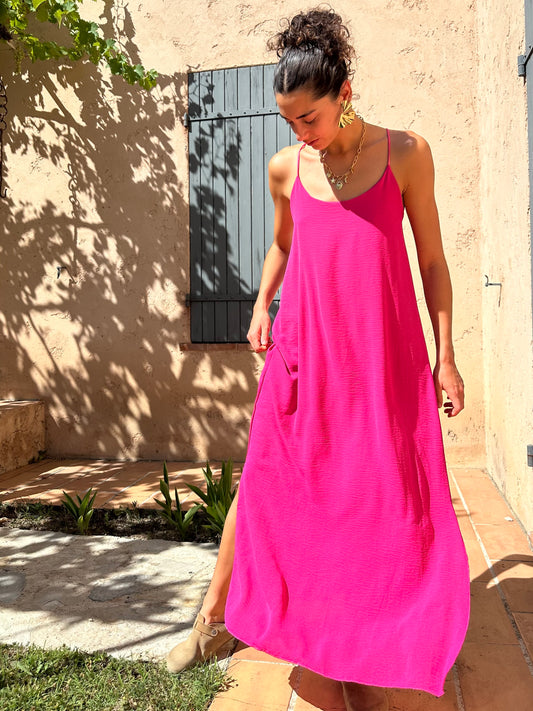 Robe Fushia fluide