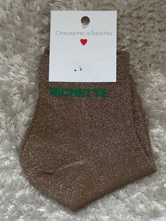 Chaussette « Bichette » Brillante
