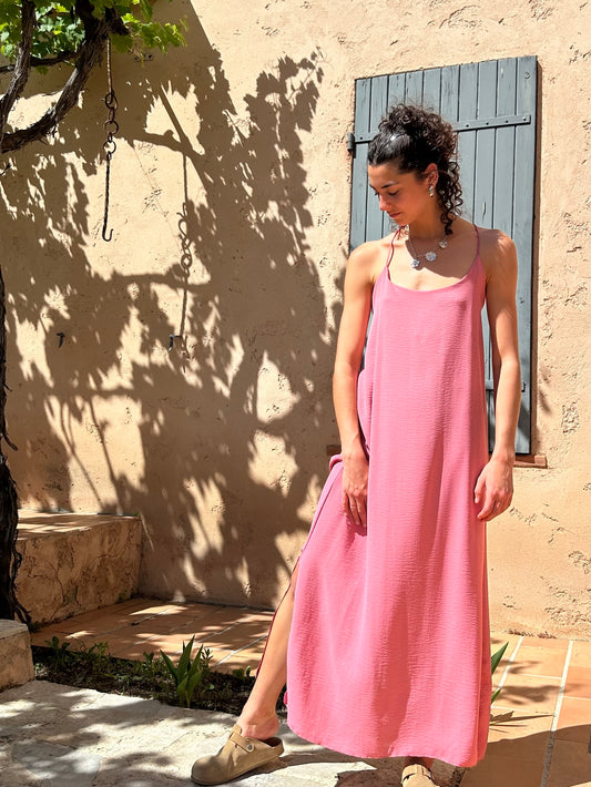Robe Vieux Rose fluide