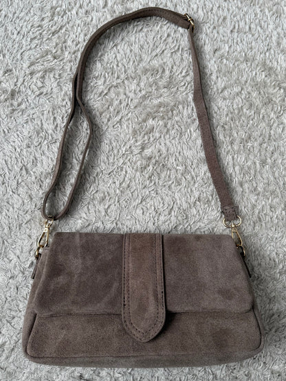 Sac cuir daim Beige