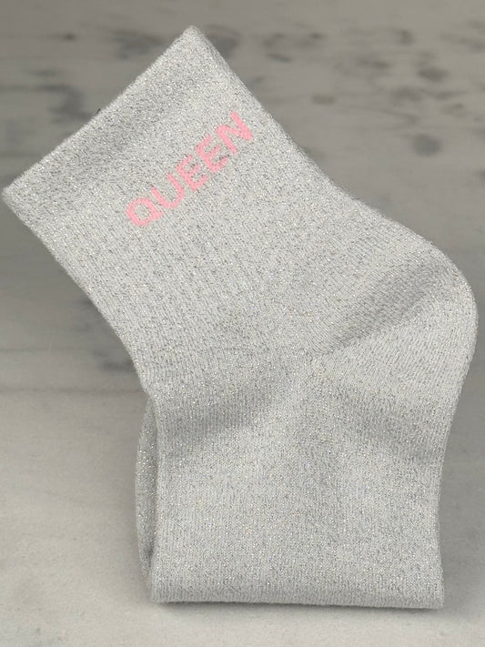 Chaussette « Queen » blanche