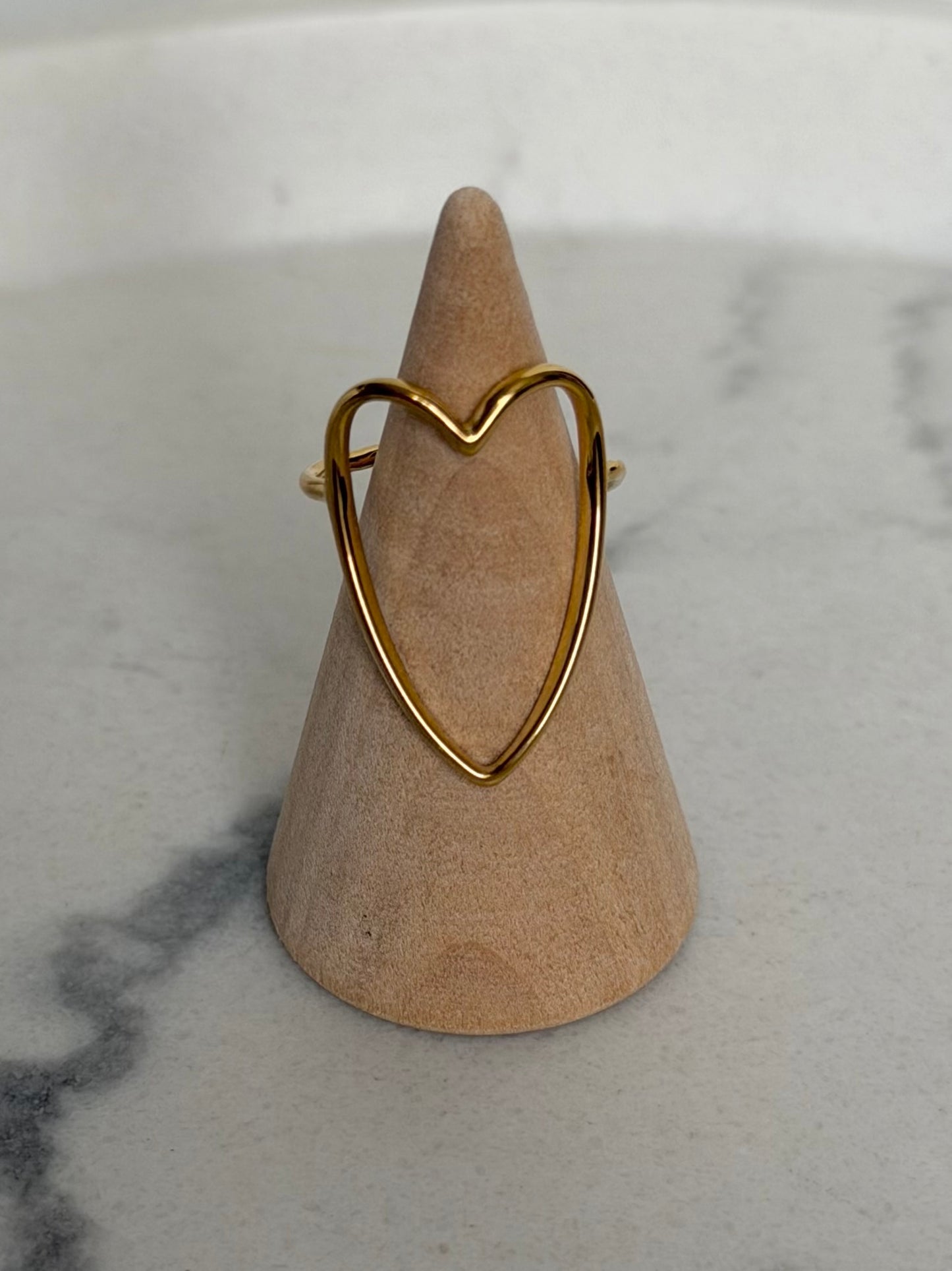 Bague Coeur doré