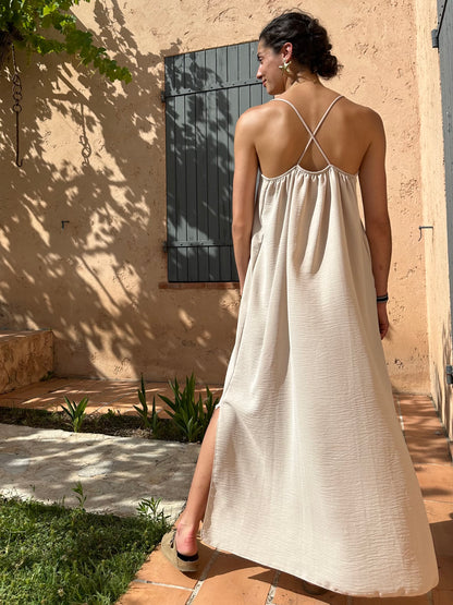 Robe Beige fluide