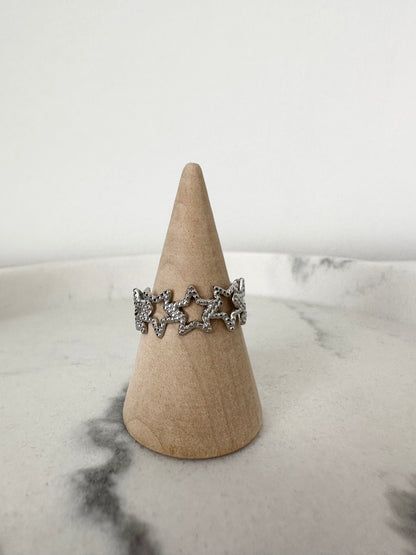 Bague Étoile Infini Argenté
