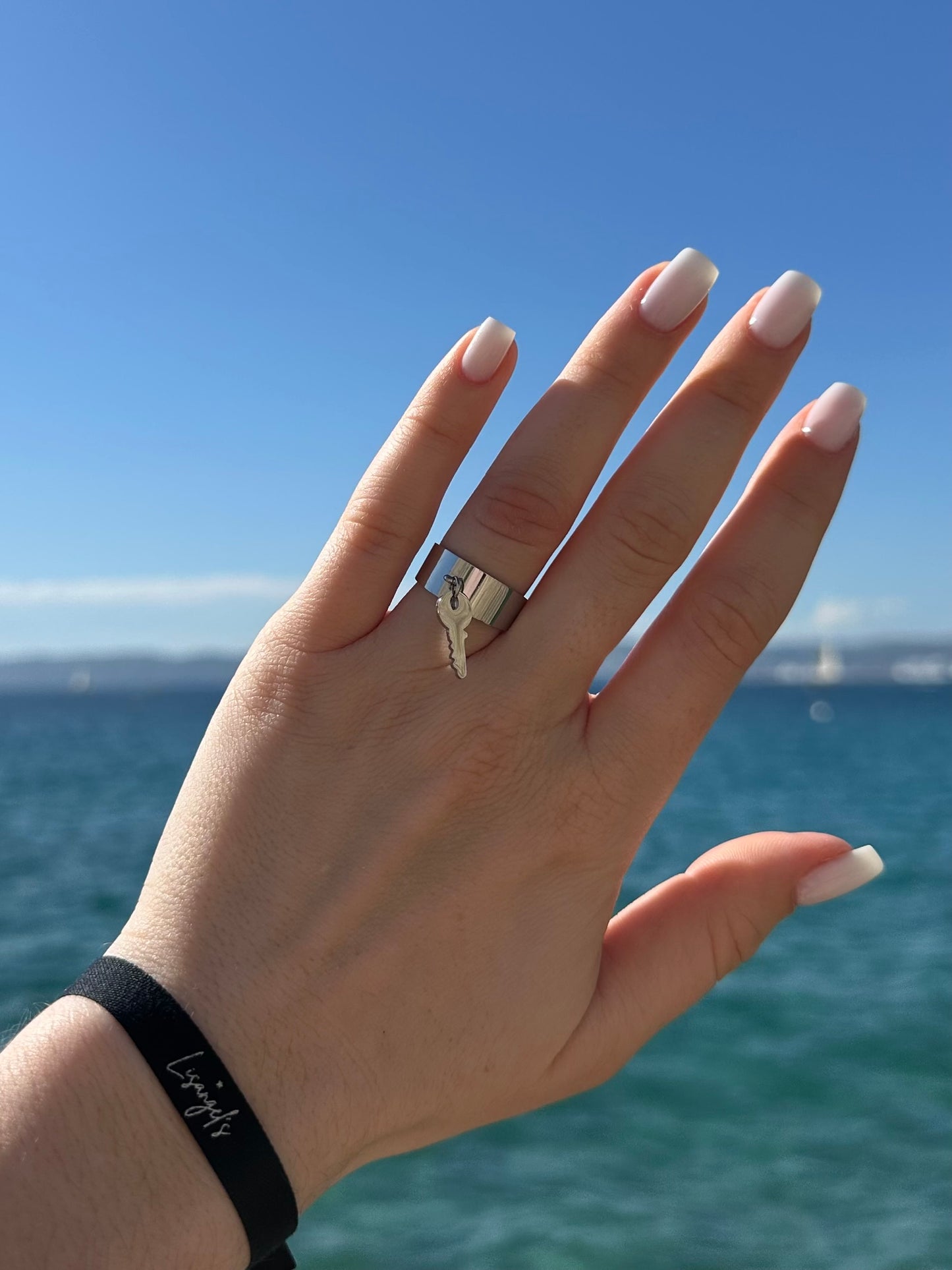 Bague Clé Argenté