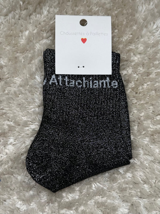 Chaussette « Attachiante » Brillante