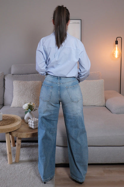 Jean Balloon Fit Bleu clair