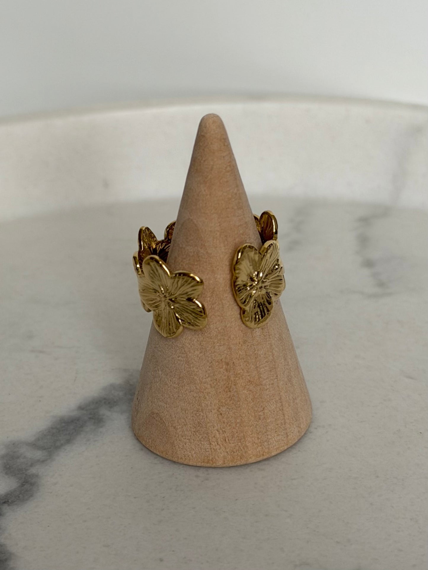Bague Fleur doré