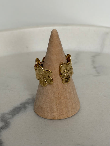 Bague Fleur doré