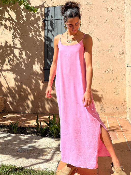Robe Rose bonbon fluide