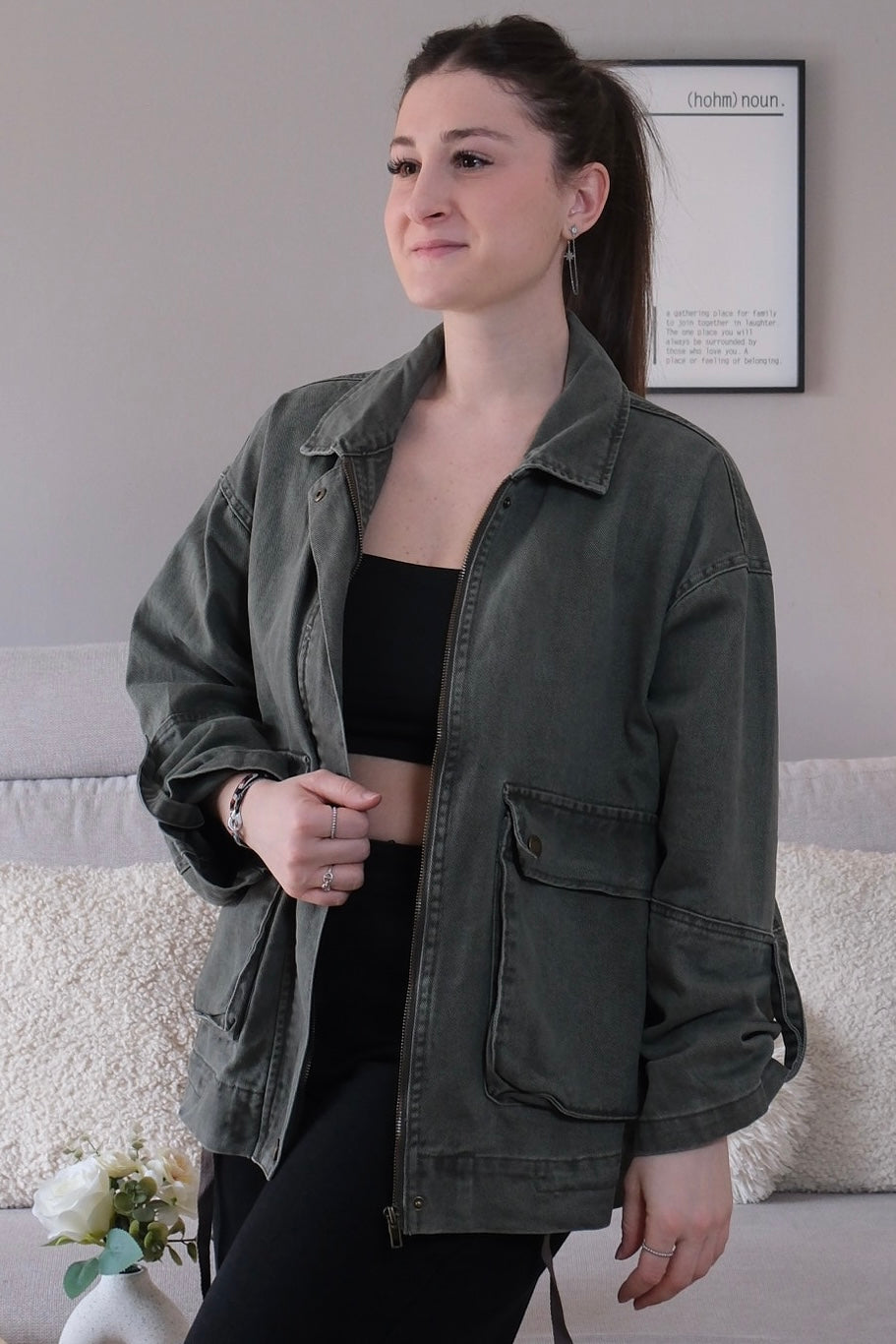 Veste Jeans Kaki