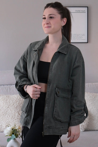 Veste Jeans Kaki