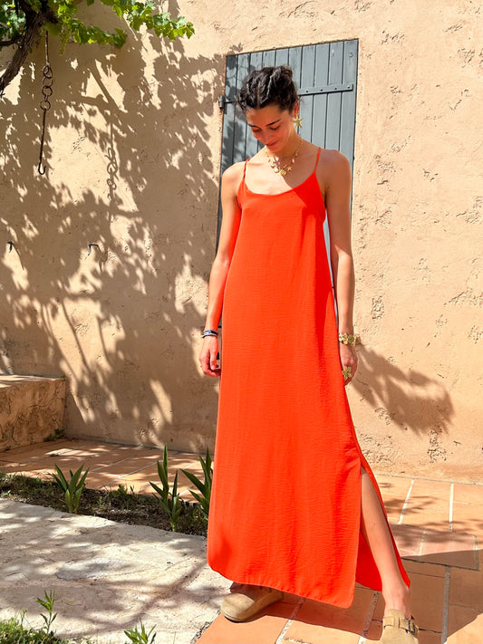 Robe Orange fluide