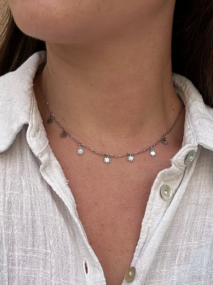 Collier Soleil Infini Argenté
