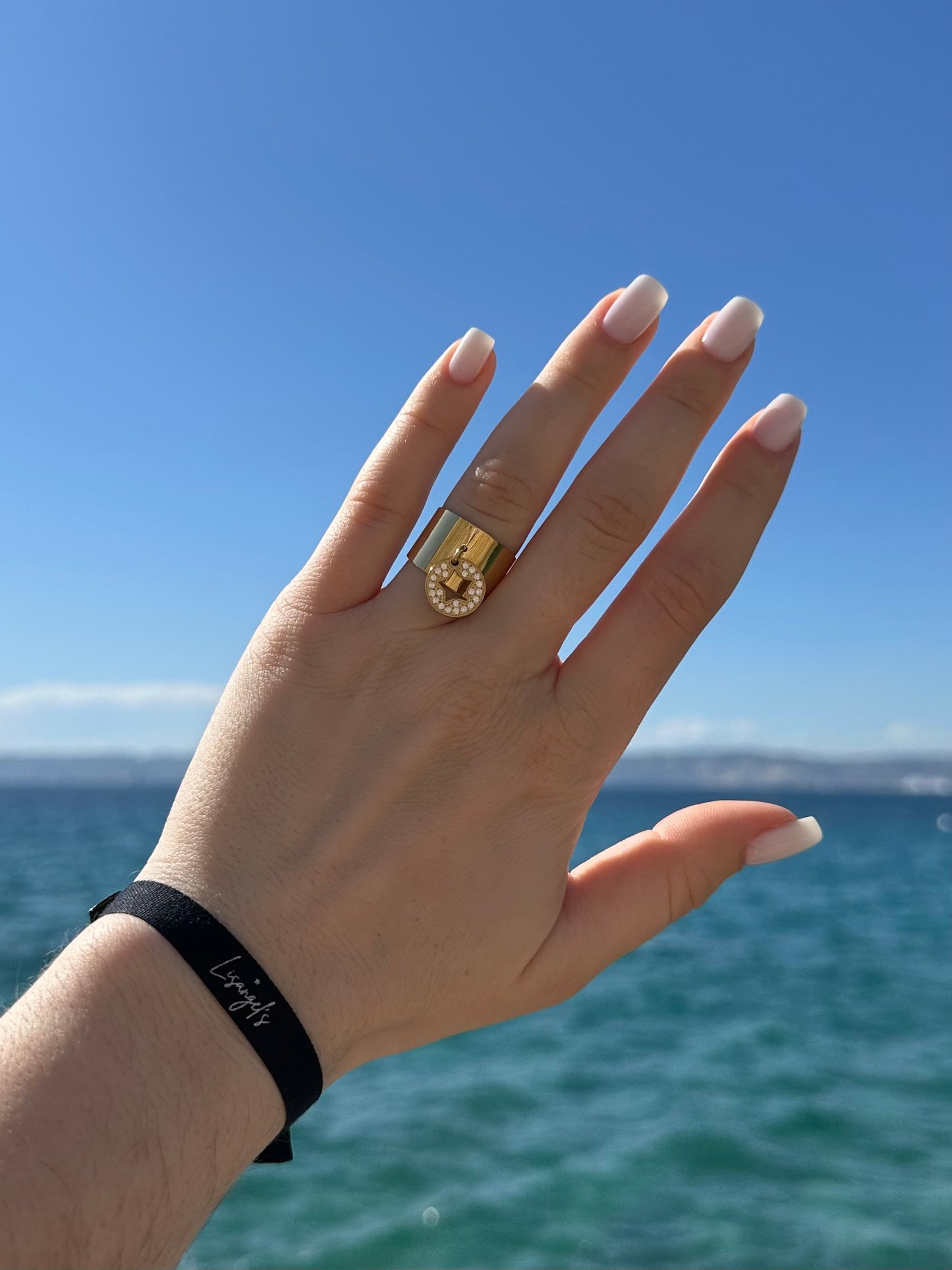 Bague Étoile Brillante Doré