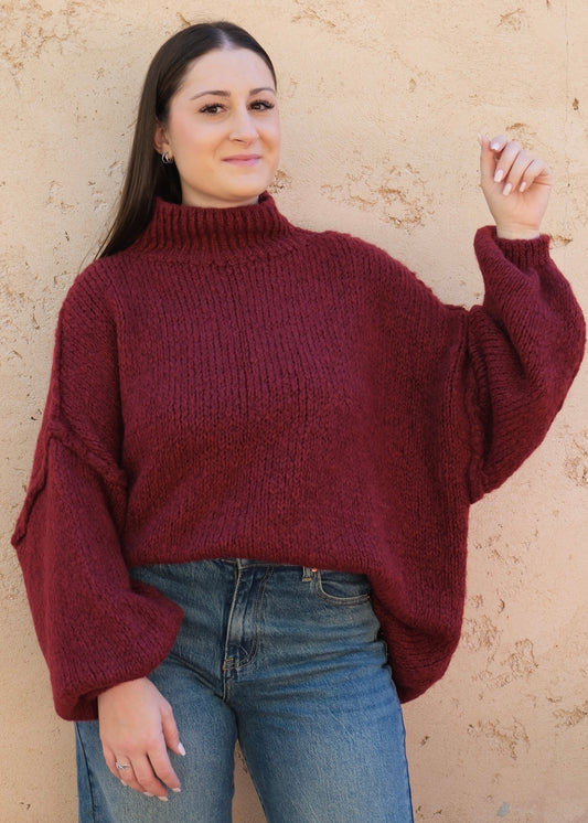 Pull Bordeaux
