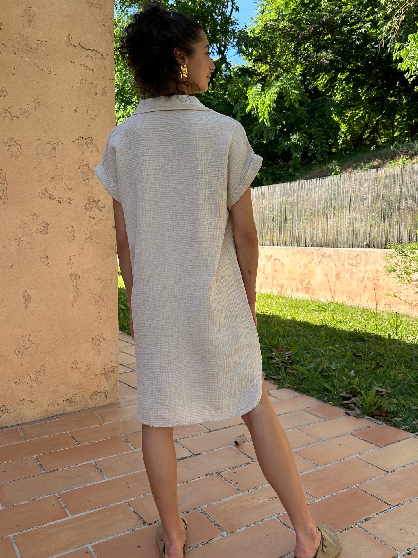 Robe Chemise Beige