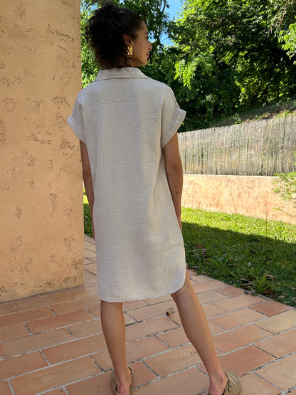 Robe Chemise Beige