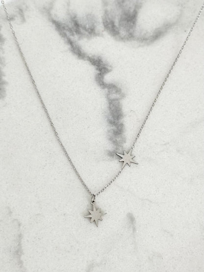 Collier Étoile filante argenté