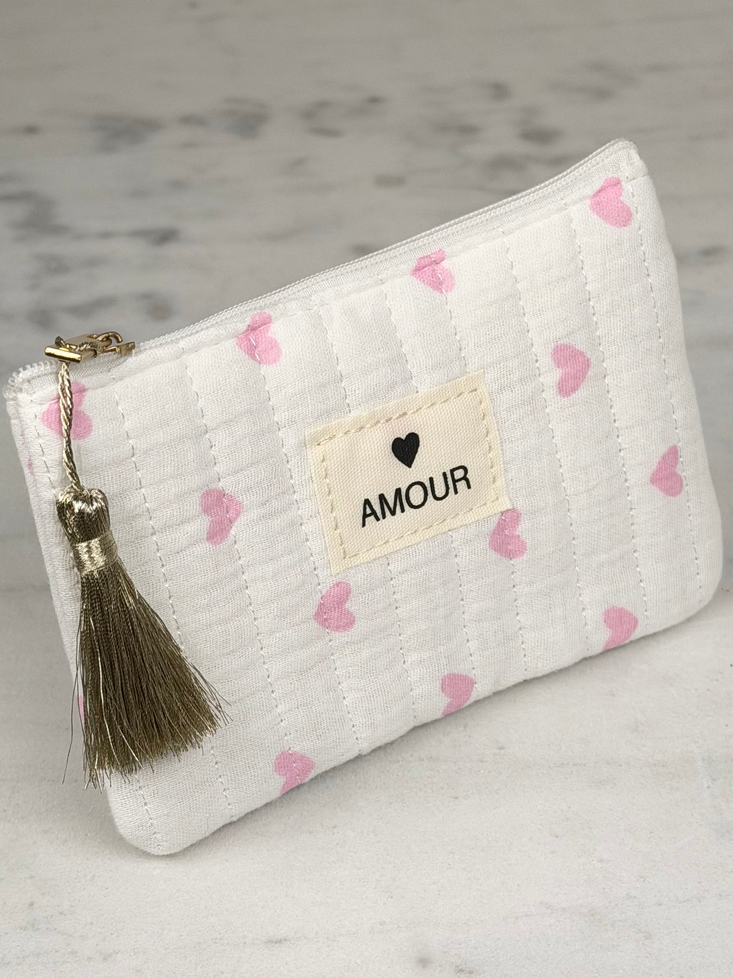 Pochette « Amour » Rose