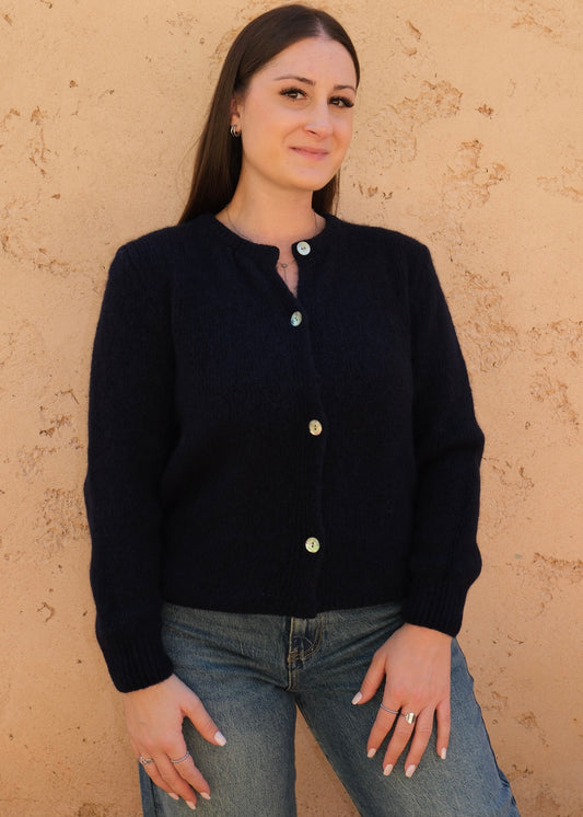 Pull gilet Bleu marine