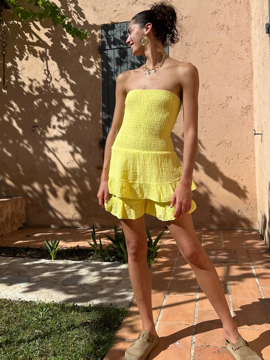 Combi short Jaune