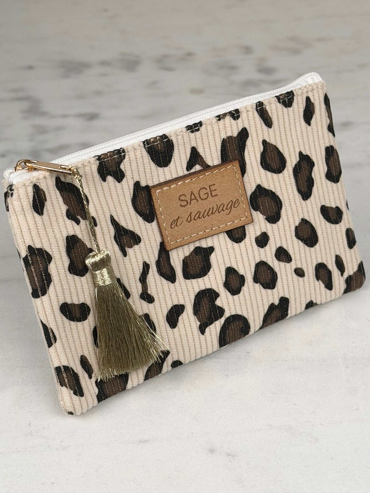 Pochette « Sage & sauvage » Beige