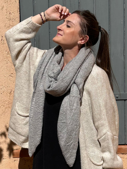 Écharpe Grise